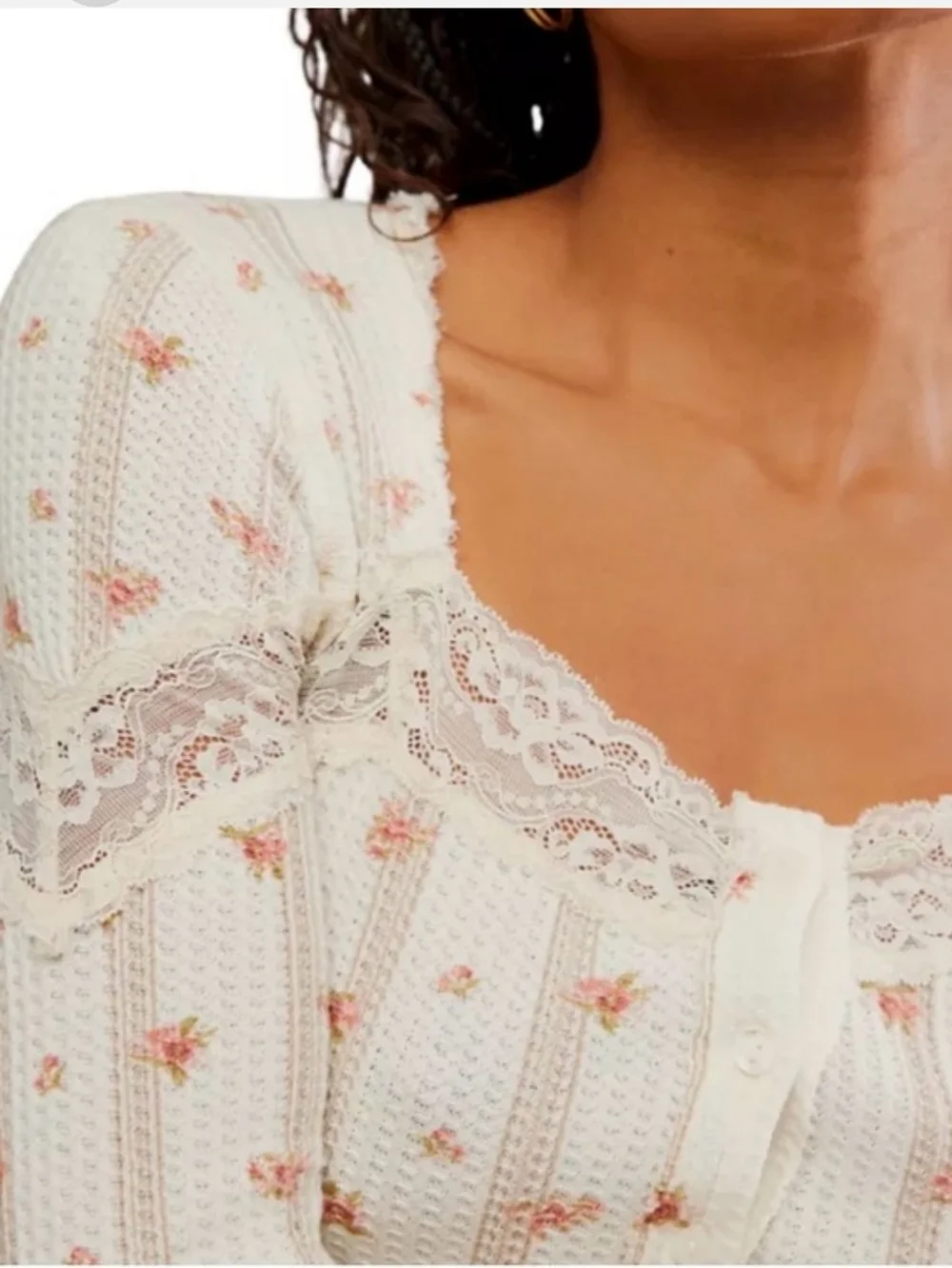 NWT Free People Let's Party Floral Cardi Tea Party Combo (M)